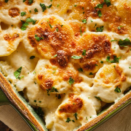 Three Cheese Au Gratin Potatoes | The Organic Kitchen Blog and Tutorials