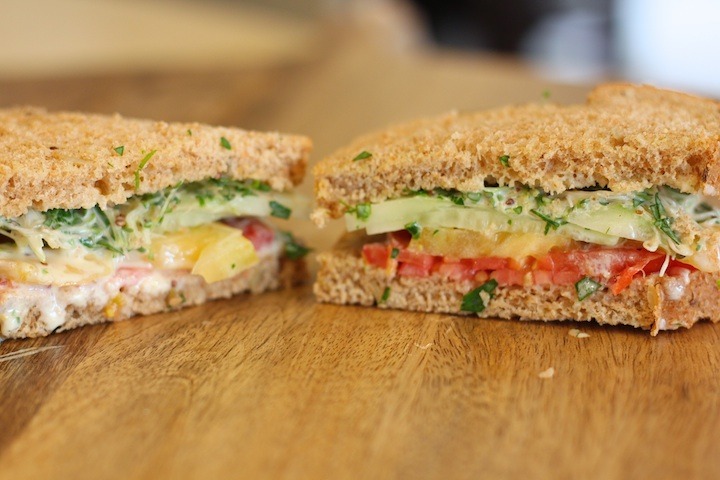 The Perfect Lunch~ The Heirloom Tomato Sandwich