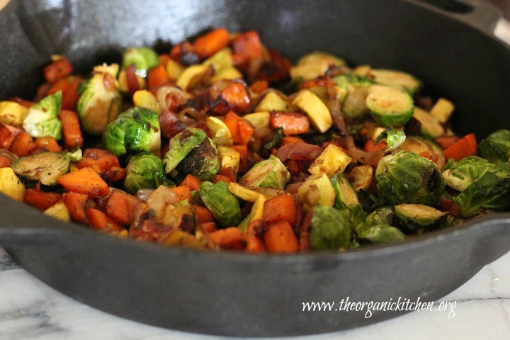 Brussels Sprout and Sweet Potato Hash!