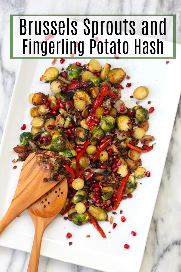 Brussels Sprouts and Fingerling Potato Hash ~ Simple or dressed up for the Holidays! Gluten free/Whole 30