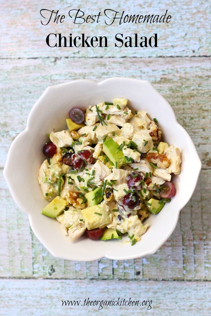 The Best Homemade Chicken Salad | The Organic Kitchen Blog and Tutorials