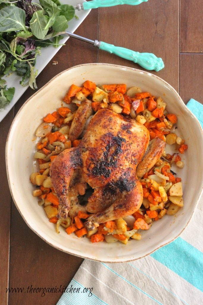 Spicy Roast Chicken With Root Vegetables The Organic Kitchen Blog And Tutorials 3610