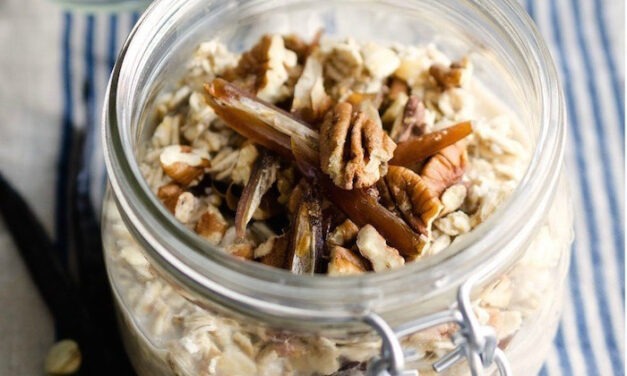 Grab and Go Maple Vanilla Overnight Oats!