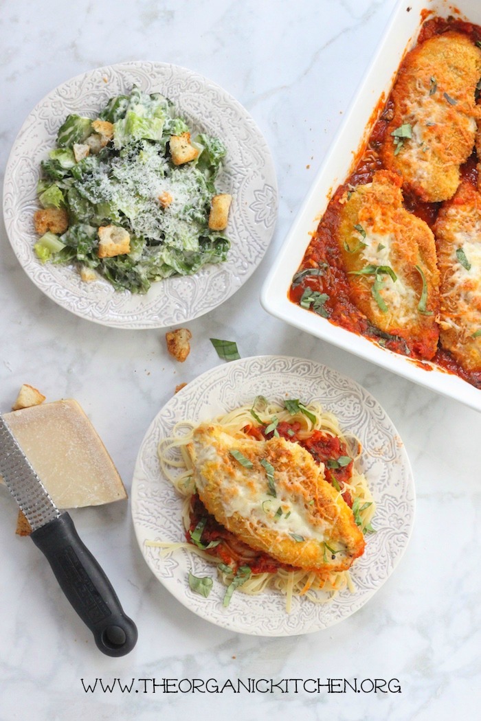 Easy Chicken Parmesan with Gluten free Option! | The Organic Kitchen ...