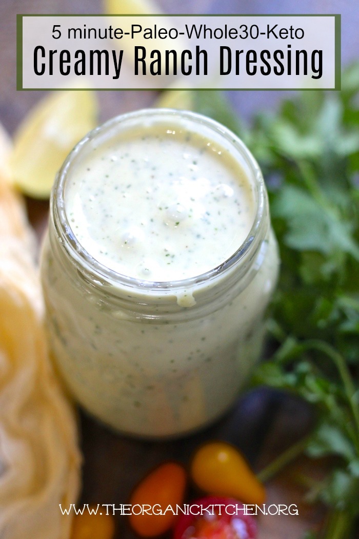 Salsa Ranch Dressing (Whole30 and Keto) - Healthy Little Peach