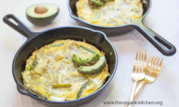 SPRING FRITTATA WITH SEEDED AVOCADO!