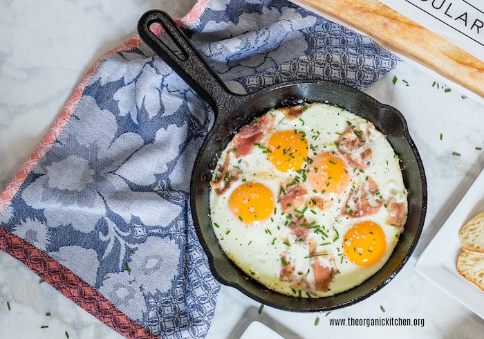 Baked Eggs and Prosciutto (Whole30-Keto)