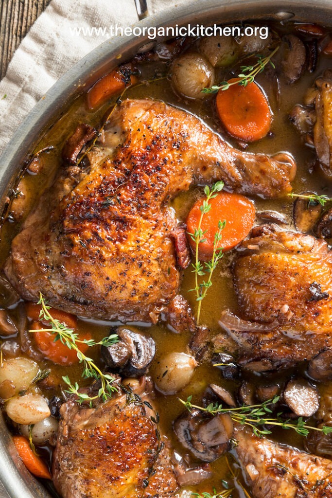 Coq Au Vin (Chicken in Red Wine)