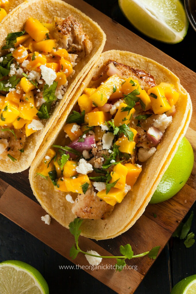 Easy Fish Tacos With Mango Salsa