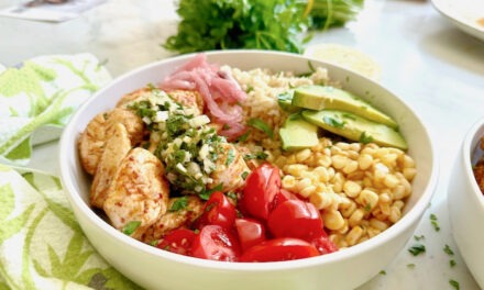 Harissa Chicken and Chimichurri Rice Bowl